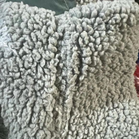 Aerie Offline Light Green Cozy Sherpa Nylon Oversized Half Zip. Size XLarge - Picture 10 of 10